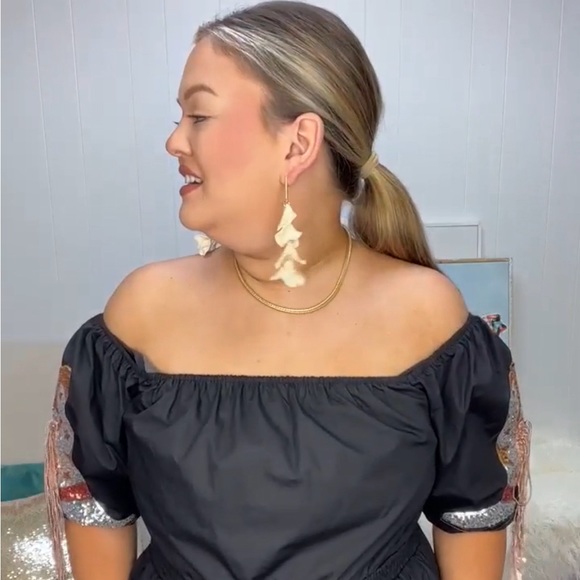 Off Shoulder Sequin Rodeo Dress - Picture 3 of 7